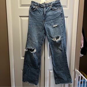 Zara distressed jeans